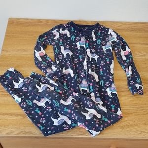 Baby Gap 3T zip pajamas GUC